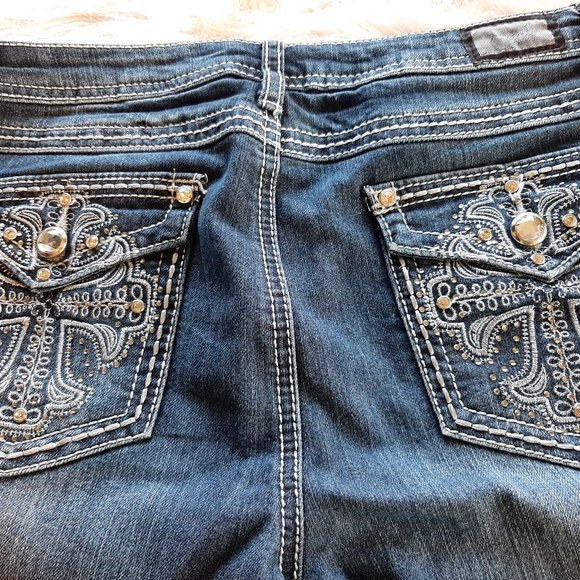 Earl Jean blue denim wide leg Size 10 - Picture 5 of 10